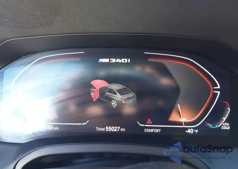 2021 BMW 3 Series M340I z USA, uszkodzony, nr VIN 3MW5U7J0XM8C11037